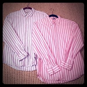 LOT OF 2: OLD NAVY SHIRTS - VINTAGE FIT: SIZE M